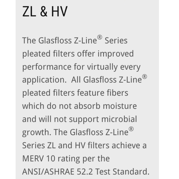 NIB Six Z-Line Series Glasfloss Air Filters 18 X 20 X 2 - Picture 6 of 7
